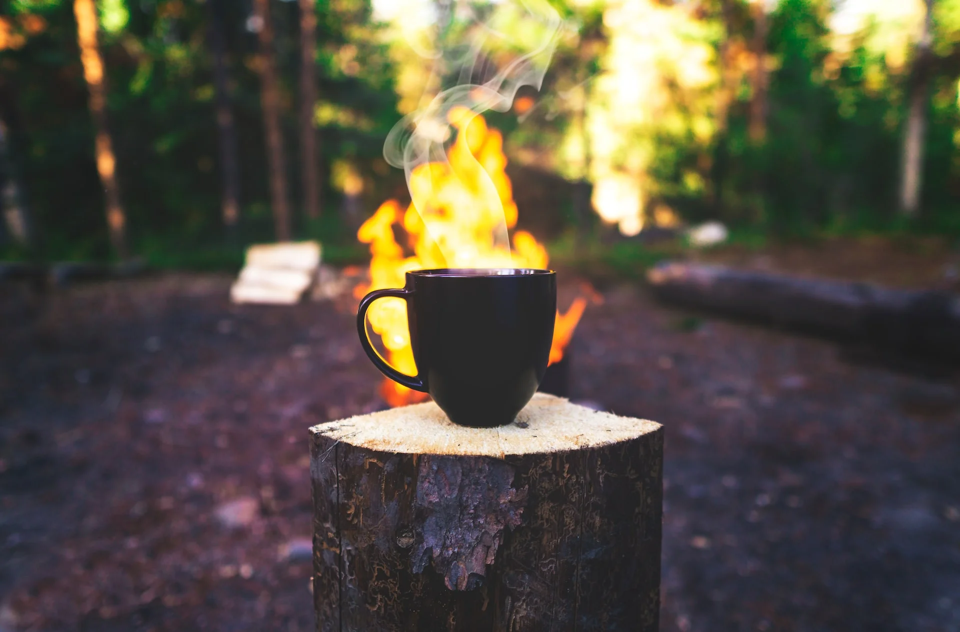 coffee by the campfire